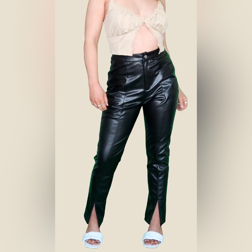 Black Leather Pants